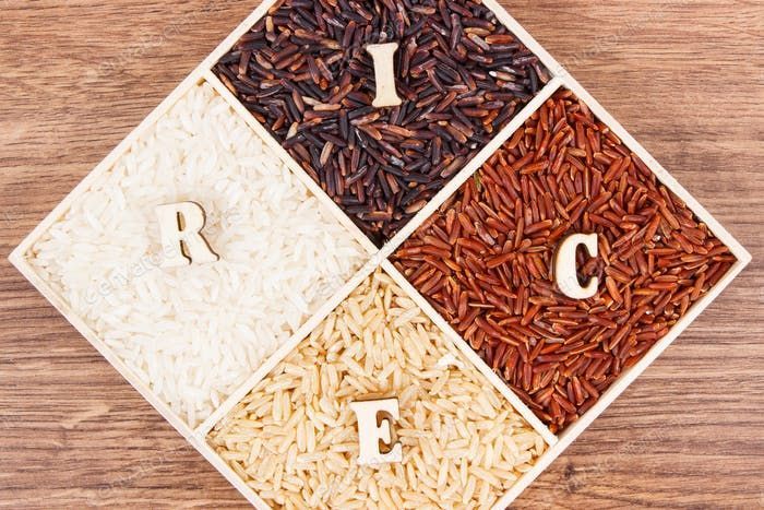 Den sundeste ris: hvid, brun, rød eller sort?