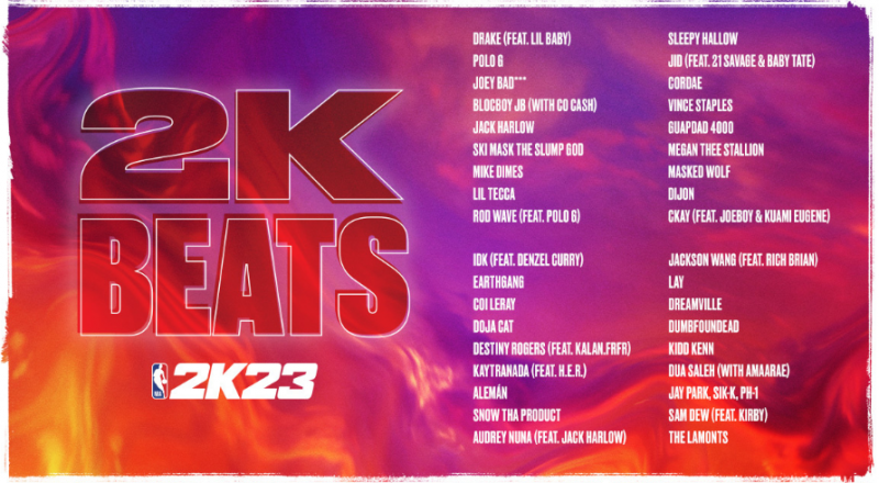 NBA 2K23:n odotetuin soundtrack kiusattiin ennen julkaisua