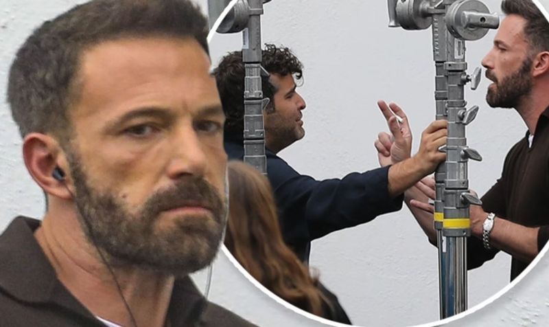 Ben Affleck rend visite à Jennifer Lopez sur le plateau de tournage