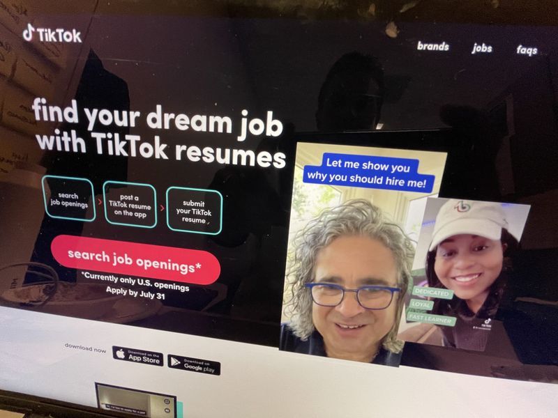 A felhasználók most feltölthetnek videós önéletrajzokat a Tiktokon