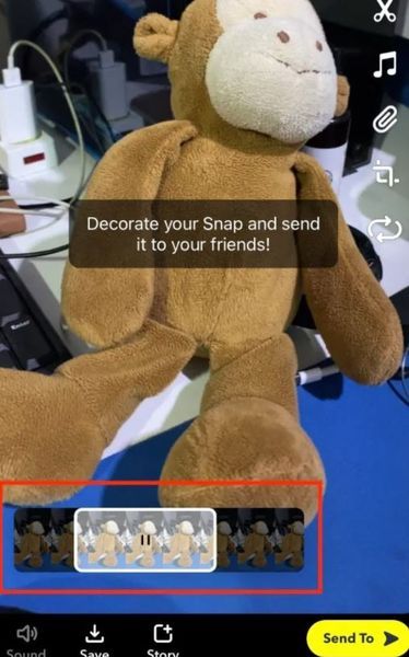 Bumerang auf Snapchat